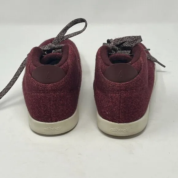 Allbirds Women's Wool Piper Mids red 9 shoes sneakers