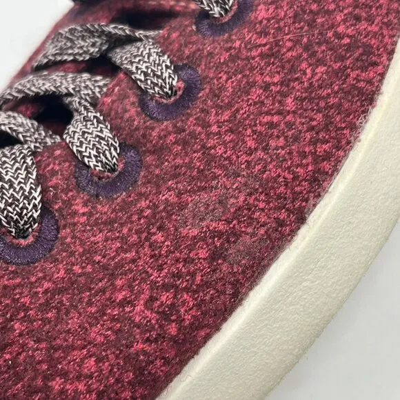 Allbirds Women's Wool Piper Mids red 9 shoes sneakers