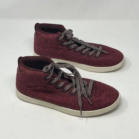 Allbirds Women's Wool Piper Mids red 9 shoes sneakers