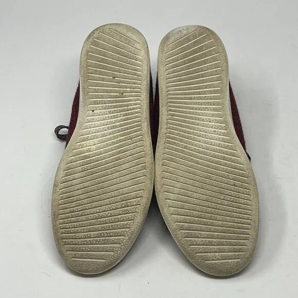 Allbirds Women's Wool Piper Mids red 9 shoes sneakers