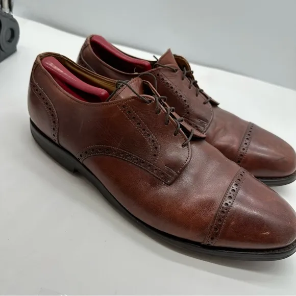 Allen Edmonds Benton Mens 14 Cap Toe Leather Dress Shoes Oxford Derby
