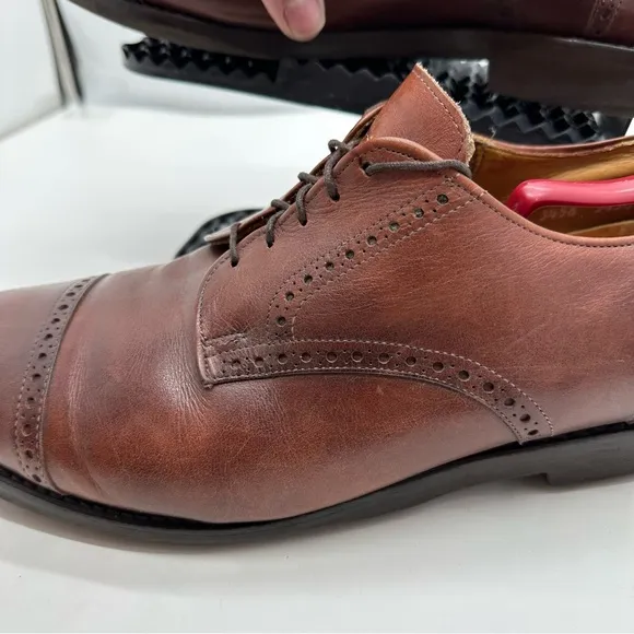 Allen Edmonds Benton Mens 14 Cap Toe Leather Dress Shoes Oxford Derby