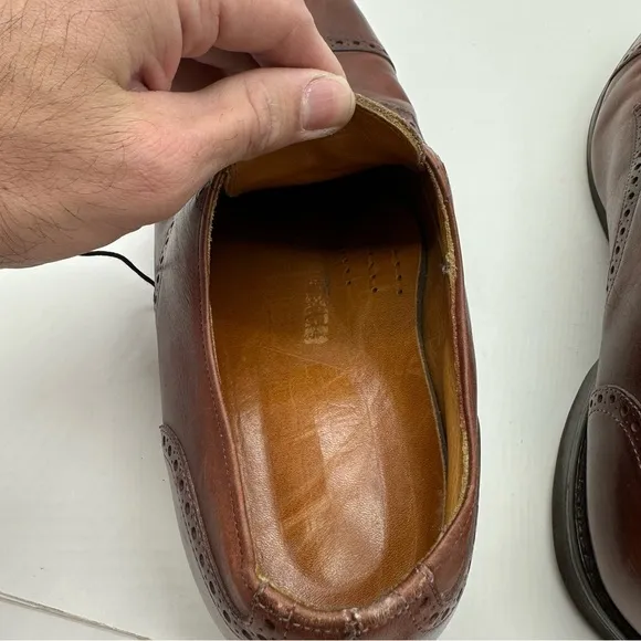 Allen Edmonds Benton Mens 14 Cap Toe Leather Dress Shoes Oxford Derby