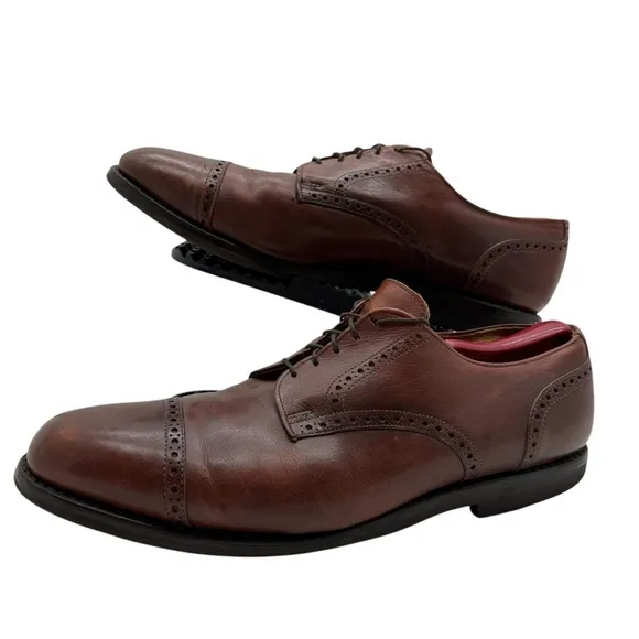 Allen Edmonds Benton Mens 14 Cap Toe Leather Dress Shoes Oxford Derby