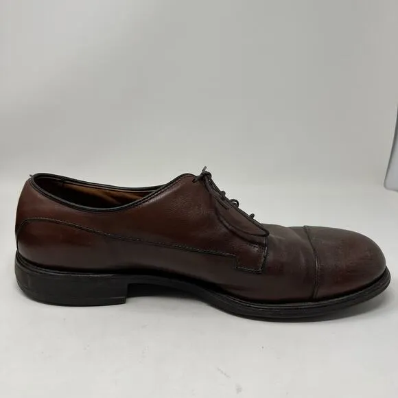 Allen Edmonds Bergland Lace Up Leather Cap Toe Oxford Dress Shoes 6551 Size 12 D