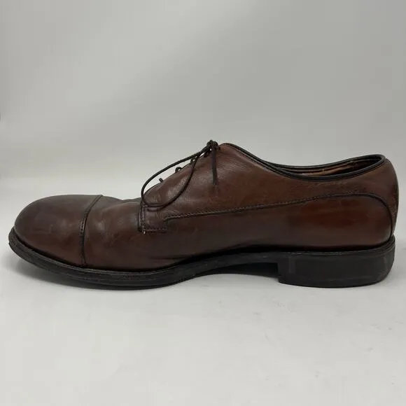 Allen Edmonds Bergland Lace Up Leather Cap Toe Oxford Dress Shoes 6551 Size 12 D