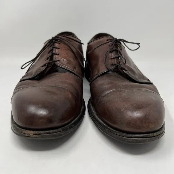 Allen Edmonds Bergland Lace Up Leather Cap Toe Oxford Dress Shoes 6551 Size 12 D