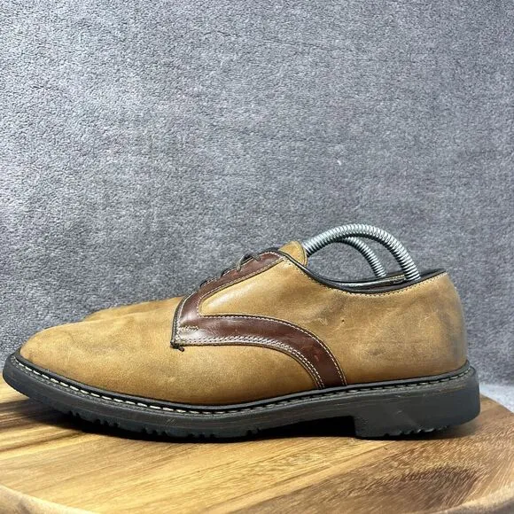 Allen Edmonds Berkshire Brown Nubuck Leather Oxford Shoes Men's Size 8.5 D