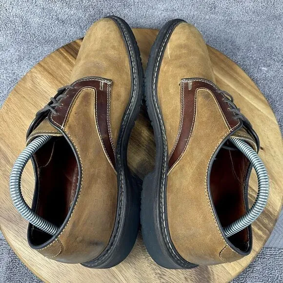 Allen Edmonds Berkshire Brown Nubuck Leather Oxford Shoes Men's Size 8.5 D
