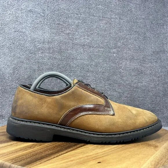Allen Edmonds Berkshire Brown Nubuck Leather Oxford Shoes Men's Size 8.5 D