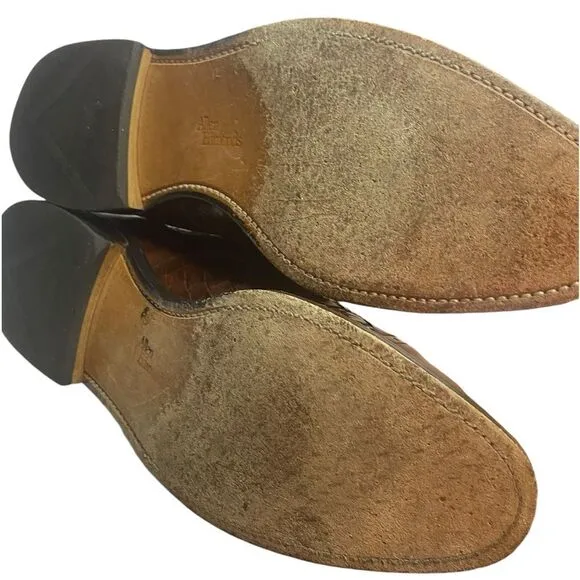 ALLEN EDMONDS Crandon Men’s Sz 10 Brown Two Tone Woven Cap Toe Oxford Shoes