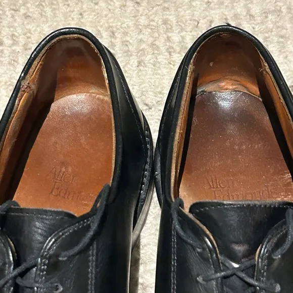 Allen Edmonds Denali Split Toe Black Lace Up Oxford Shoe
