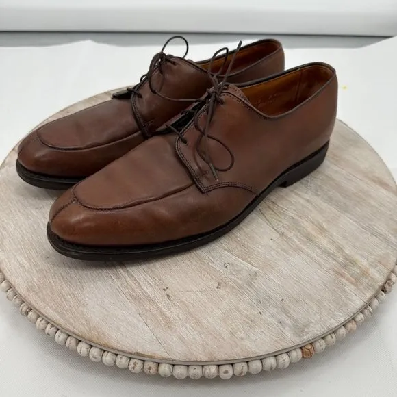Allen Edmonds‎ Kennett Derby Shoe Men's 12D Brown Leather Split Toe Oxford