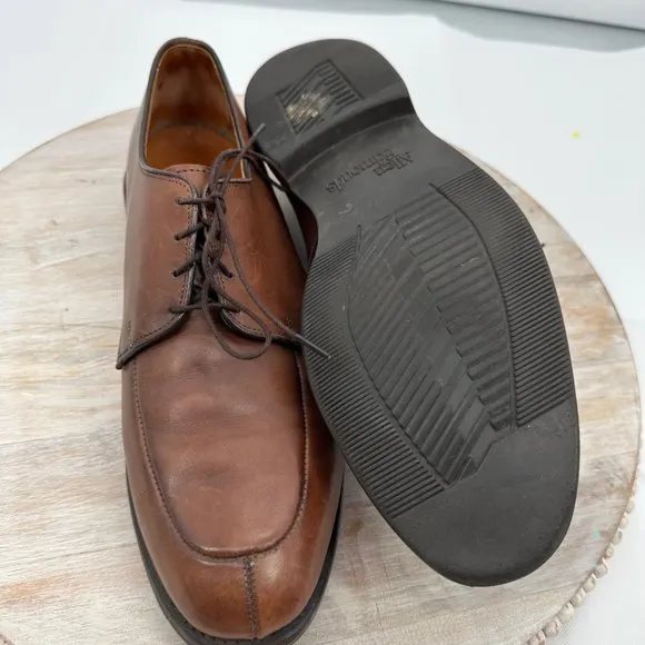 Allen Edmonds‎ Kennett Derby Shoe Men's 12D Brown Leather Split Toe Oxford