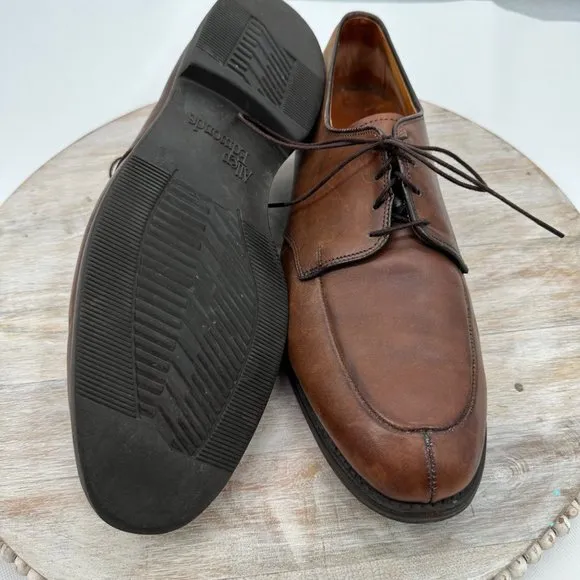 Allen Edmonds‎ Kennett Derby Shoe Men's 12D Brown Leather Split Toe Oxford