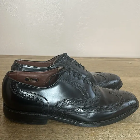 Allen Edmonds Lloyd Men's Black Wingtip Oxford Dress Shoes. Size 9.5 Made in USA