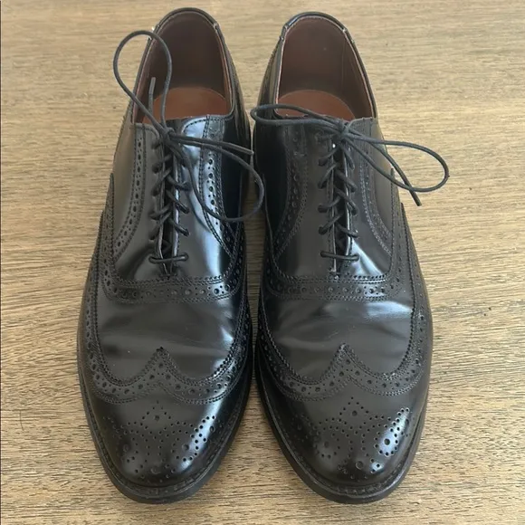 Allen Edmonds Lloyd Men's Black Wingtip Oxford Dress Shoes. Size 9.5 Made in USA