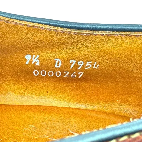 Allen Edmonds Mapleton Men's Shoes Size 9.5 D Brown Leather Oxford Lug Sole 7954