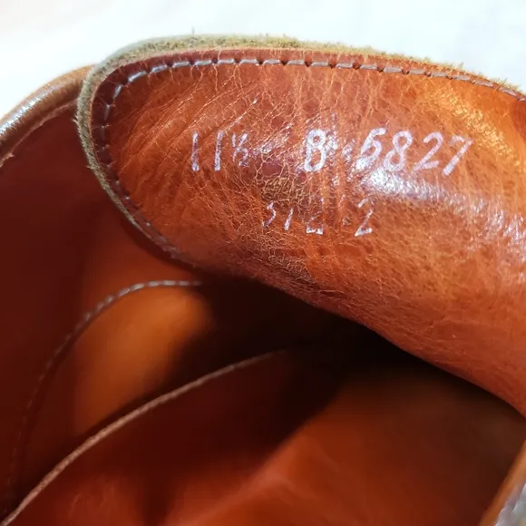Allen Edmonds Men's 11.5 B University Wingtip Oxford Brogue Shoes Danite Flaws