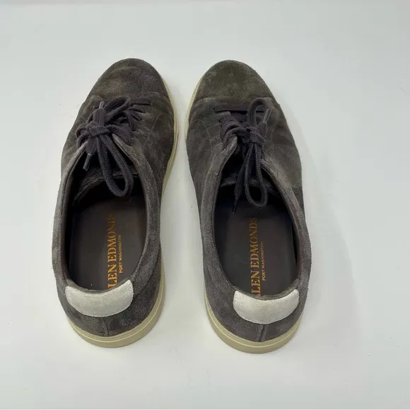 ALLEN EDMONDS Men’s Canal Court Sneaker in Grey Suede 2356 size 10D