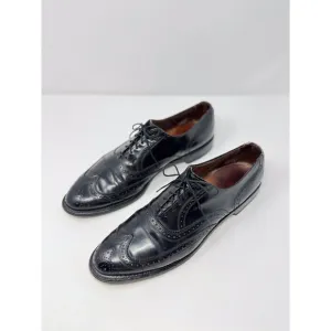 Allen Edmonds Mens Shoes Black Leather Lloyd Wingtip Oxford Derby Dress US 11.5
