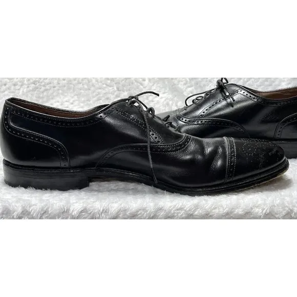 Allen Edmonds Mens Size 11B Stratton Cap Toe Oxford Wing Tip Shoes Walnut Brown