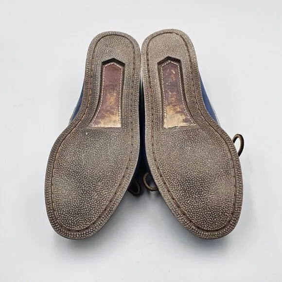 ALLEN EDMONDS Men's Size 8.5 D GUC Northland Beautiful Blue Slip-On Boat Shoes