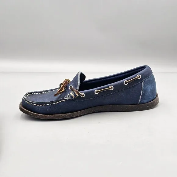ALLEN EDMONDS Men's Size 8.5 D GUC Northland Beautiful Blue Slip-On Boat Shoes