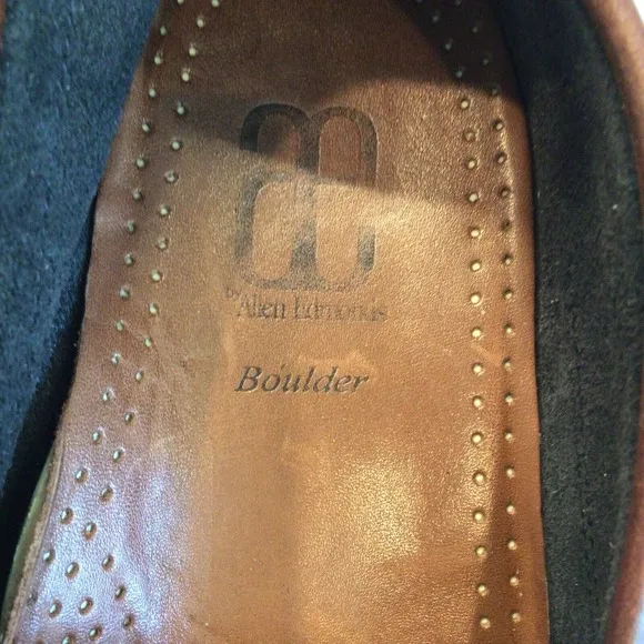 Allen Edmonds Men's US 9.5 D Boulder Venetian Driving Moccasins Black/Brown