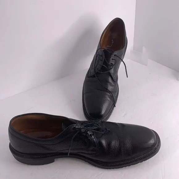 Allen Edmonds Oxford Derby Shoes Mens Sz 12 Black Leather Becker Rubber Soles