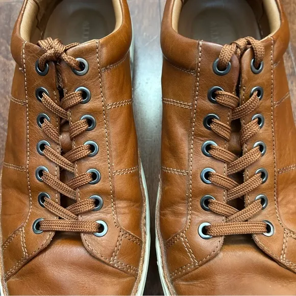 Allen Edmonds Porter City Derby Lace-up Sneaker,Walnut Brown Leather, Size 11 D