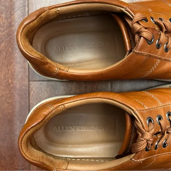 Allen Edmonds Porter City Derby Lace-up Sneaker,Walnut Brown Leather, Size 11 D