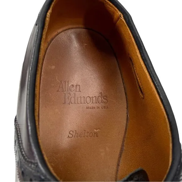 Allen Edmonds Shelton Men's Size 10.5 D Dress Saddle Leather Oxford Shoes