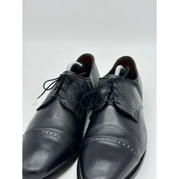 Allen Edmonds Shoes Mens 12 Black Clifton Derby‎ Cap Toe Leather Oxford Dress