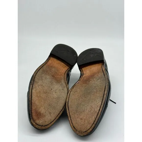 Allen Edmonds Shoes Mens 12 Black Clifton Derby‎ Cap Toe Leather Oxford Dress