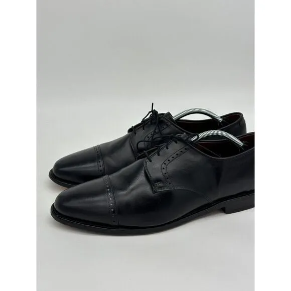 Allen Edmonds Shoes Mens 12 Black Clifton Derby‎ Cap Toe Leather Oxford Dress