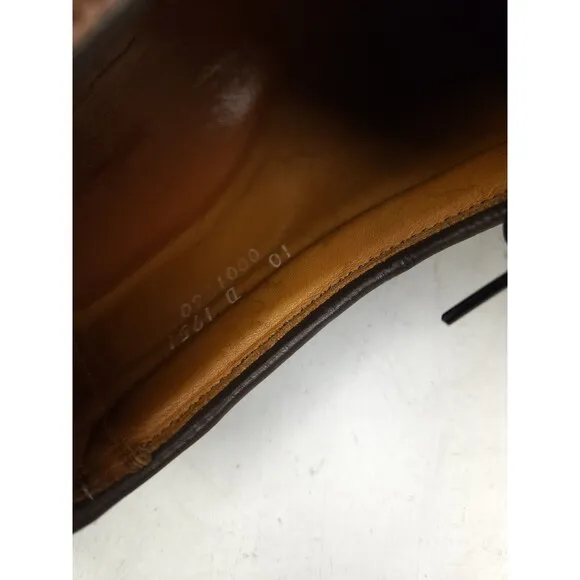 Allen Edmonds Wilbert Brown Calf Leather Oxford Derby Shoes 10 D