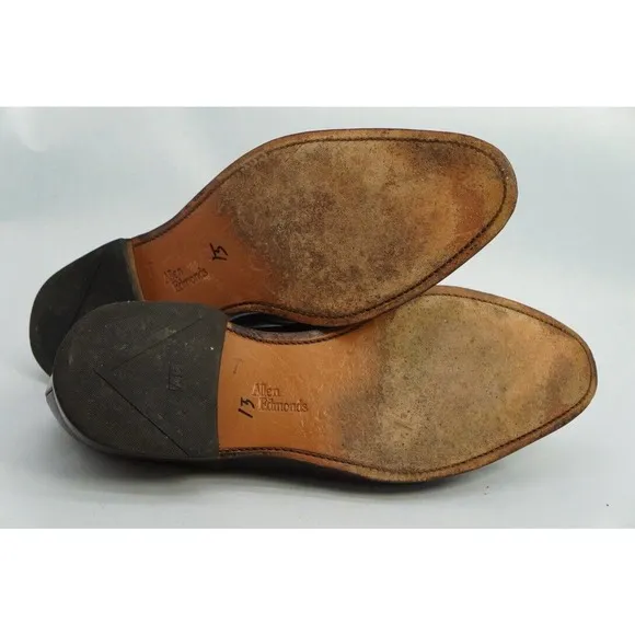 Allen Edmonds Winhall Two Tone Brown Leather Cap Toe Oxford Dress Shoes 10.5