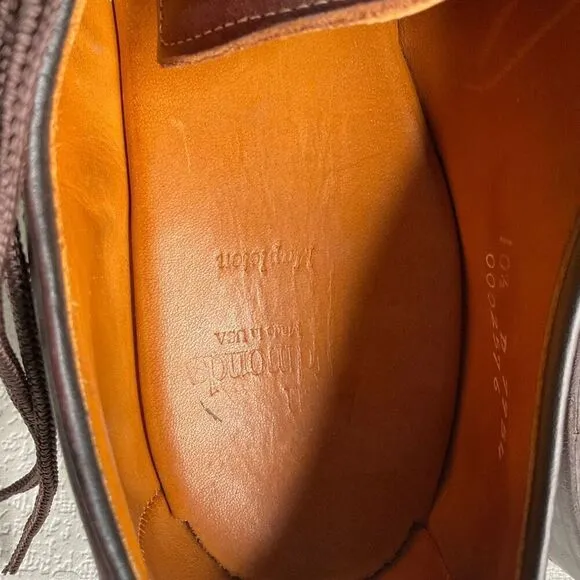 Allen Edmonds Mapleton Leather Oxford: Brown Shoes Model 7954 Size 10,5 D