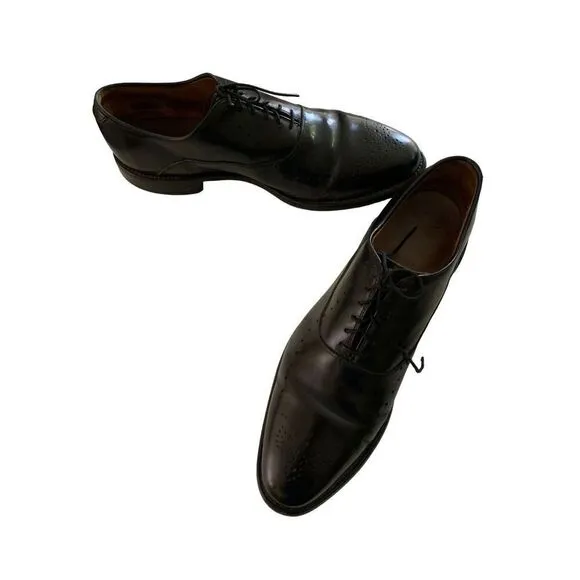 Allen Edmonds Weybridge Oxford dress shoes black men's size 10.5