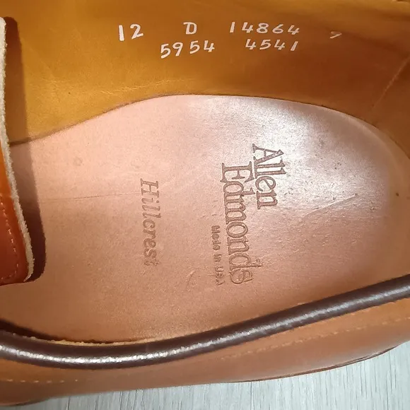 Allen Edmund Hillcrest 5954 Bicycle Oxford Derby Lace Dress Shoe Size 12D