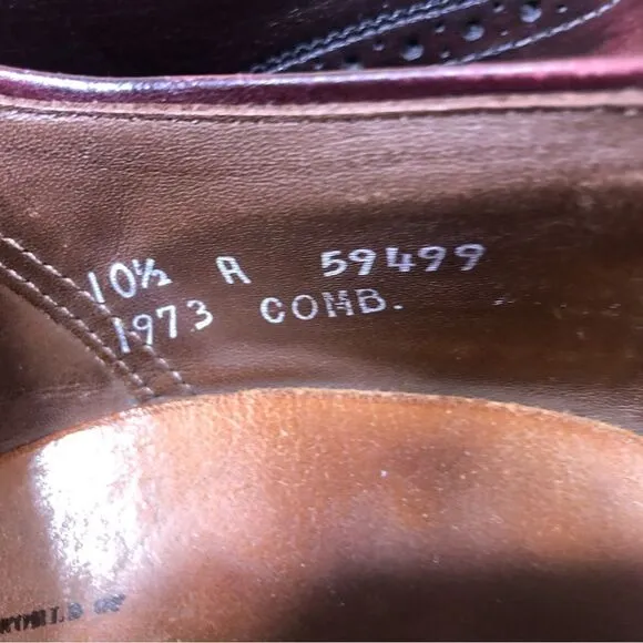 Allen Edmonds  Wingtip Oxford Shoes Men’s Size 10.5 A