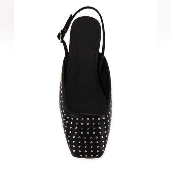 Alohas Lindy Studs pumps shoes sling back black silver   Heels Revolve 38 7-7.5
