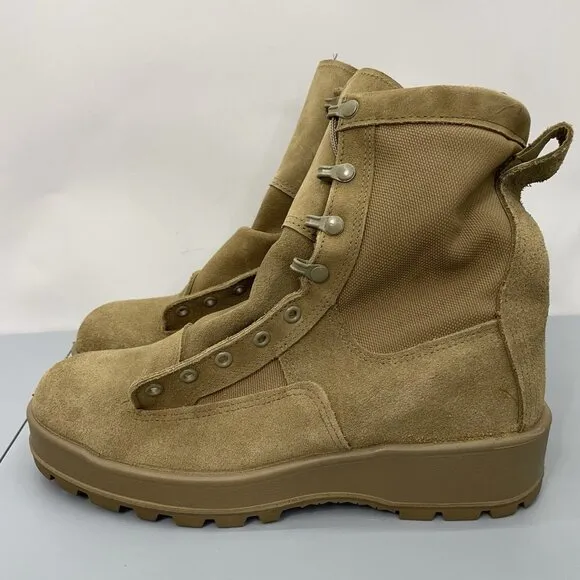 Altama Army Military Combat Boots Waterproof Temperate Weather Tan Mens 10 New