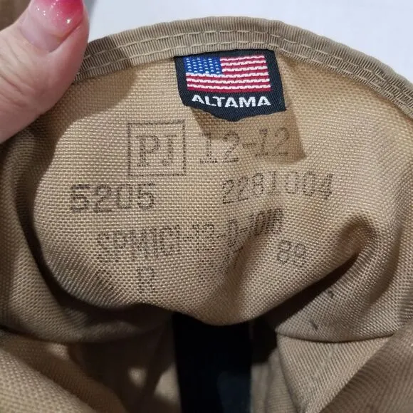 Altama Boots Men's Wrath 8' Tan Size 6R Boots Military Combat Hot Weather Vibram