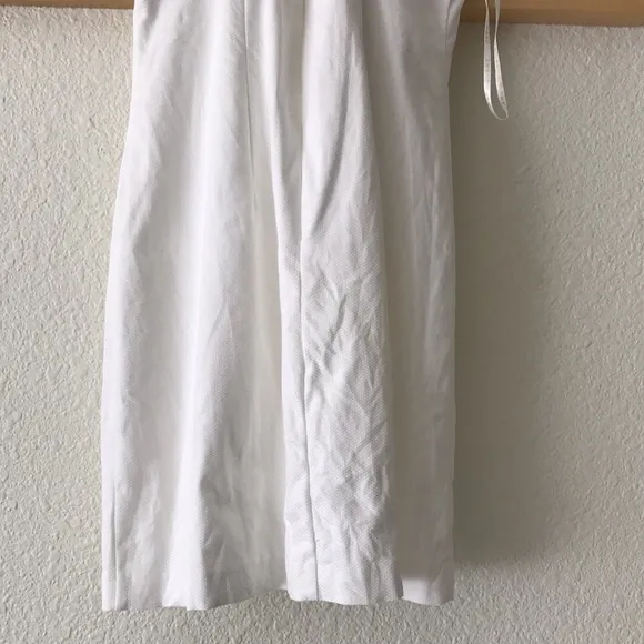 Amanda Uprichard Kitsy cotton mini Halter style  dress in white color size small