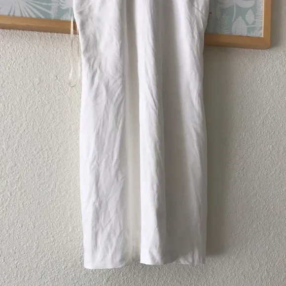 Amanda Uprichard Kitsy cotton mini Halter style  dress in white color size small