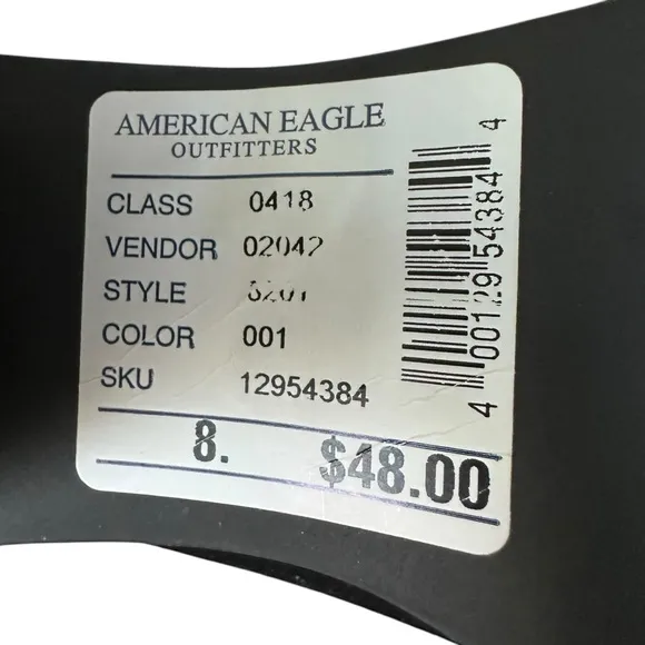 American Eagle Black Suede Mary Jane’s Size 8 NWT
