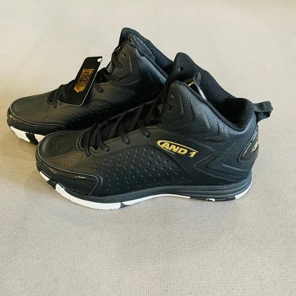 AND 1 Tipoff Black Men's Sneakers Size 9.5