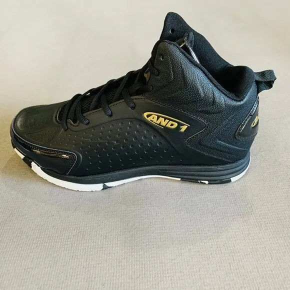 AND 1 Tipoff Black Men's Sneakers Size 9.5